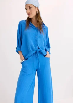 Marlenehose aus leichtem Crêpe|bonprix Sale