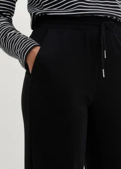 bonprix Bekleidung·Kleider|Hosen|Marlenehose aus Viskose-Mix schwarz
