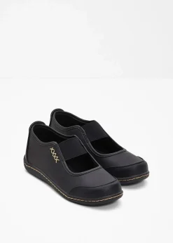 bonprix Sommerschuhe|Schuhe & Accessoires In Spezialgrößen·Elastischer Schaft|Mary-Janes schwarz