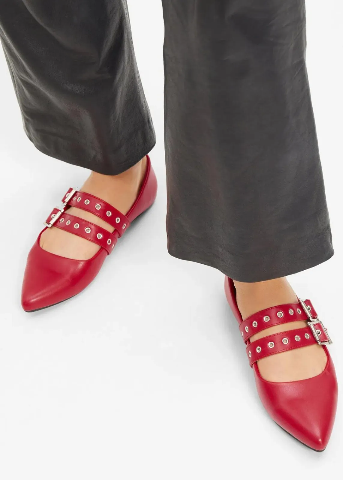 bonprix Sommerschuhe|Mary-Janes mit gepolsterter Innensohle rot