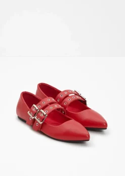 bonprix Sommerschuhe|Mary-Janes mit gepolsterter Innensohle rot