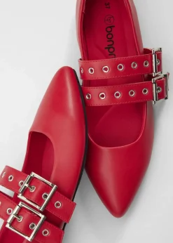 bonprix Sommerschuhe|Mary-Janes mit gepolsterter Innensohle rot
