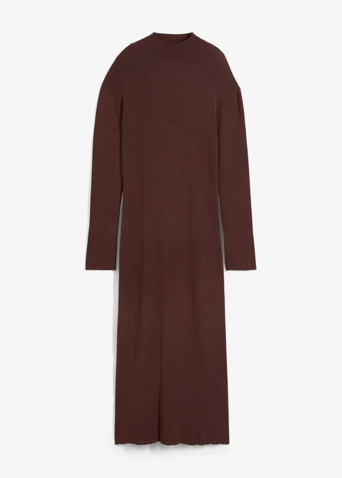 bonprix Bekleidung·Umstandsmode|Bekleidung·Pullover & Strickjacken|Maxi-Feinstrickkleid aus fließendem Viskose-Mix terrabraun