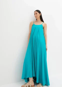 bonprix Bekleidung·Pullover & Strickjacken|Kleider|Maxikleid aus feiner Viskose smaragd