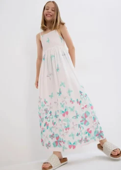 bonprix Mädchen 9-16 Jahre·Kleider & Jumpsuits|Mädchen 2-8 Jahre·Nachhaltigere Materialien|Maxikleid aus fließender Viskose hellrosa