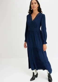 Maxikleid aus reiner Viskose|bonprix Best