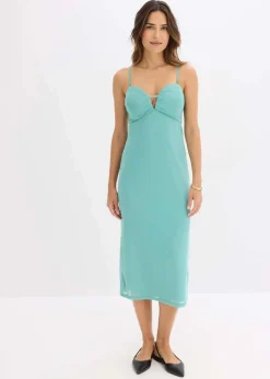 Maxikleid mit tiefem Ausschnitt|bonprix New