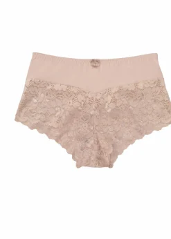 bonprix Nachhaltigere Materialien|Höschen|Maxipanty mit Spitze mattbeige