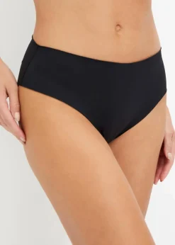bonprix Wäsche·Höschen|Nachhaltigere Materialien|Maxipanty ohne sichtbare Abdrücke aus Microfaser (4er Pack) kreidebeige+schwarz