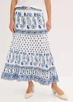 Maxirock aus reiner Baumwolle|bonprix New