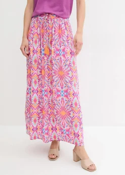 Maxirock aus fließender Viskose|bonprix Hot