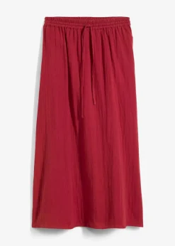 bonprix Röcke|Bekleidung·Sportbekleidung|Maxirock aus weichem Musselin pflaumenrot