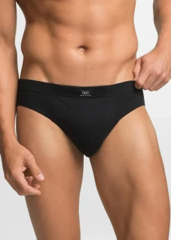 bonprix Slips|Große Größen|Maxislip aus Baumwolle (5er Pack) schwarz