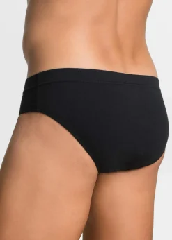 bonprix Slips|Große Größen|Maxislip aus Baumwolle (5er Pack) schwarz