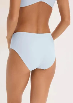 bonprix Wäsche·Höschen|Nachhaltigere Materialien|Maxislip mit zarter Spitze (2er Pack) cremeblau