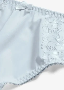 bonprix Wäsche·Höschen|Nachhaltigere Materialien|Maxislip mit zarter Spitze (2er Pack) cremeblau