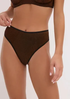 Maxistring aus glitzerndem Material|bonprix Clearance