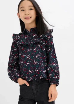 bonprix Mädchen 9-16 Jahre·Shirts & Blusen|Mädchen 2-8 Jahre·Shirts & Blusen|Mädchen Bluse dunkelblau