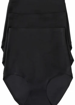 bonprix Wäsche·Basics|Wäsche·Shapewear|Medium Shape Panty (3er Pack) schwarz