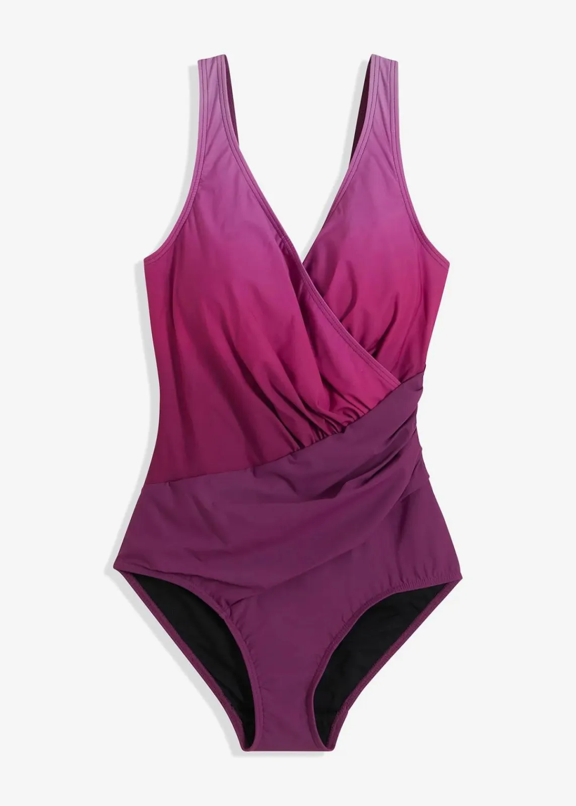 bonprix Bademode·Badeanzüge|Bademode·Shapewear|Medium Shape-Badeanzug in Wickeloptik fuchsia