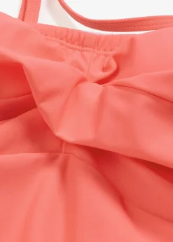 bonprix Nachhaltigere Materialien|Badeanzüge|Medium Shape-Badeanzug mit Wickeloptik koralle