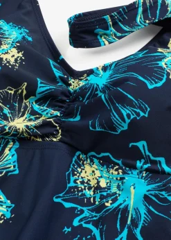 Medium Shape-Badekleid mit V-Ausschnitt|bonprix