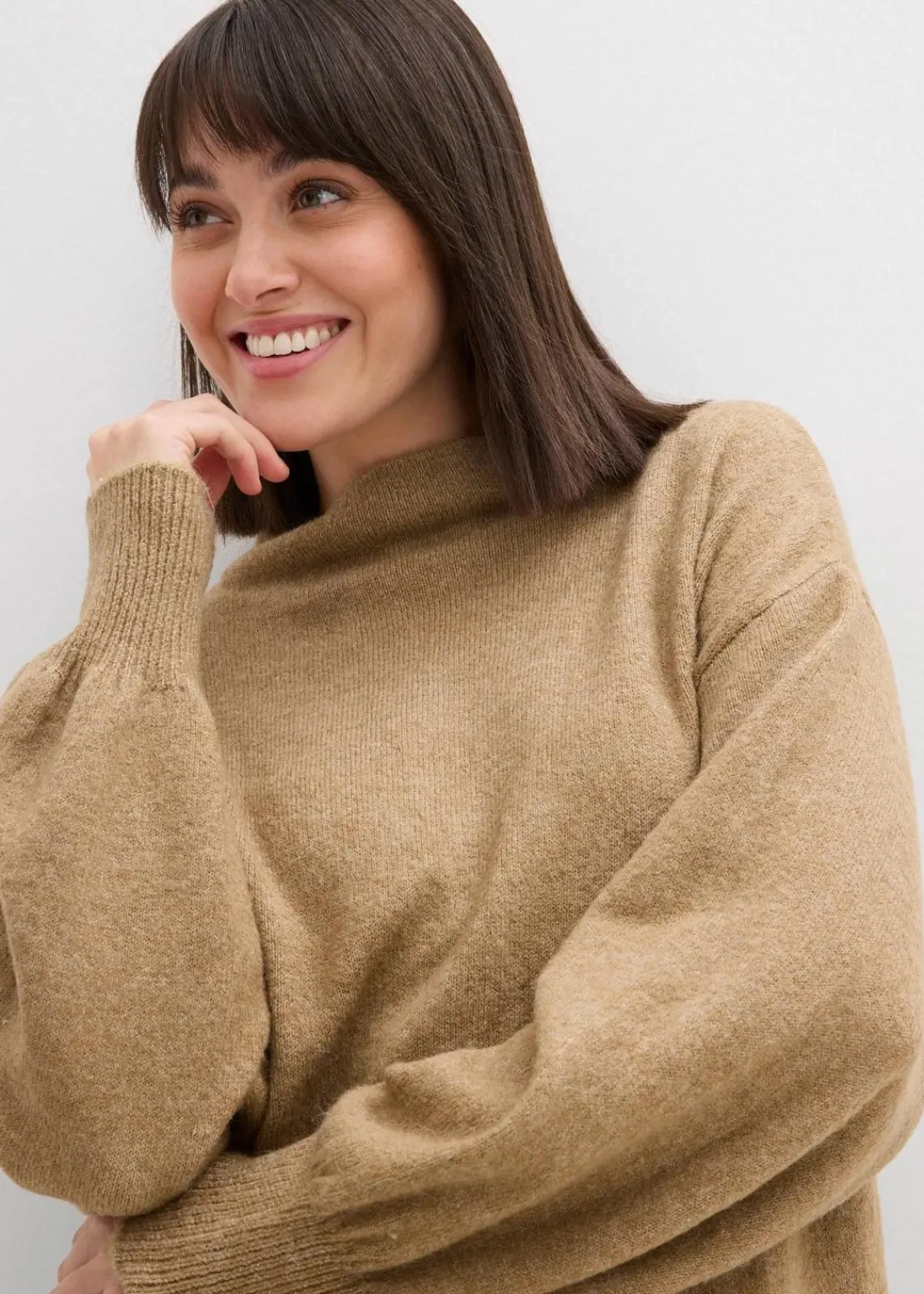 Meliertes Strickkleid|bonprix Hot