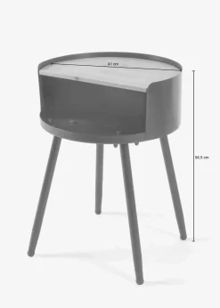 bonprix Couchtische & Beistelltische|Kommoden & Sideboards|Metall Beistelltisch schwarz/natur