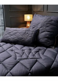 bonprix Kopfkissen|Kopfkissen|Microfaser Kissen mit Krone medium anthrazit