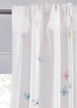Microfaser Vorhang mit Schmetterlingsdruck (1er Pack)|bonprix Sale