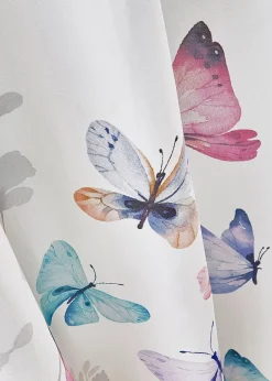 Microfaser Vorhang mit Schmetterlingsdruck (1er Pack)|bonprix Sale