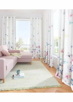 Microfaser Vorhang mit Schmetterlingsdruck (1er Pack)|bonprix Sale