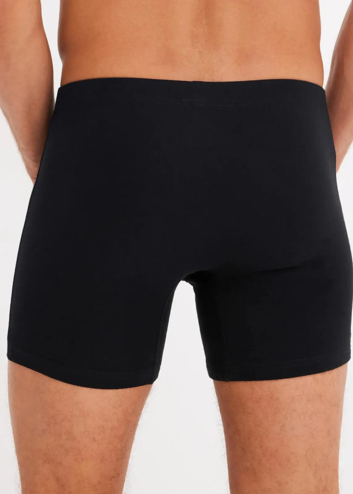 bonprix Boxershorts|Große Größen|Midi Boxershorts eng mit Baumwolle (5er Pack) schwarz