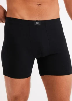 bonprix Boxershorts|Große Größen|Midi Boxershorts eng mit Baumwolle (5er Pack) schwarz