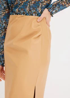 Midi Lederimitat-Rock|bonprix Online