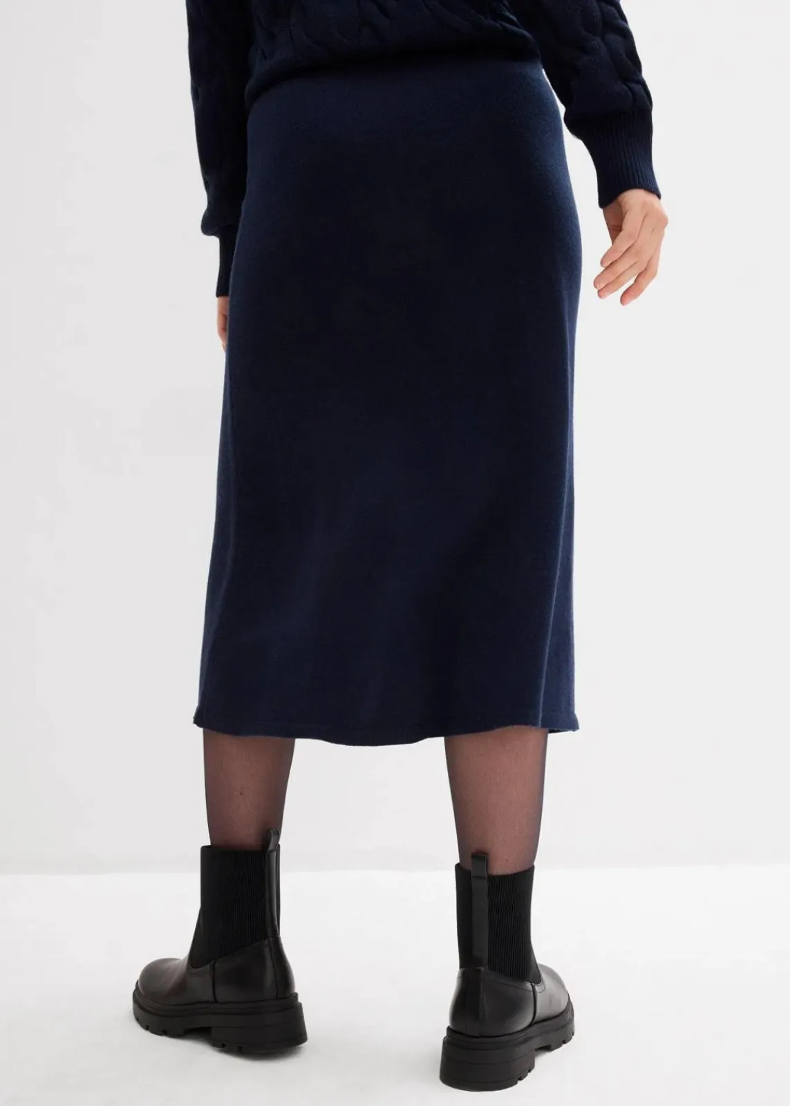 Midi Strickrock aus softem Viskose-Mix|bonprix Outlet