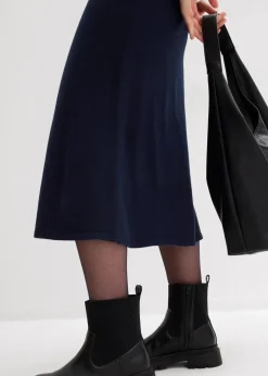 Midi Strickrock aus softem Viskose-Mix|bonprix Outlet