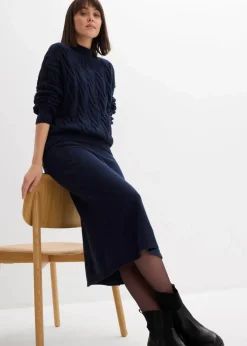 Midi Strickrock aus softem Viskose-Mix|bonprix Outlet