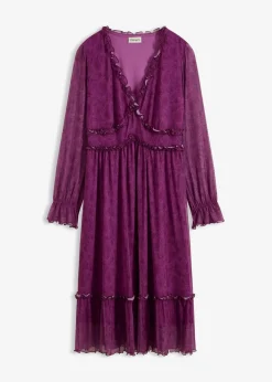 Midi-Jerseykleid aus Mesh|bonprix Clearance