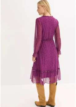 Midi-Jerseykleid aus Mesh|bonprix Clearance