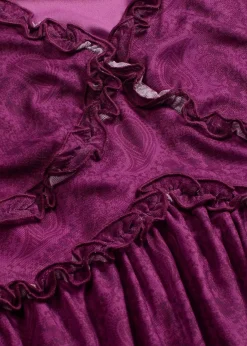 Midi-Jerseykleid aus Mesh|bonprix Clearance