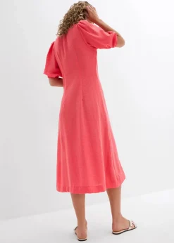 bonprix Bekleidung·Pullover & Strickjacken|Kleider|Midi-Kleid paradiespink