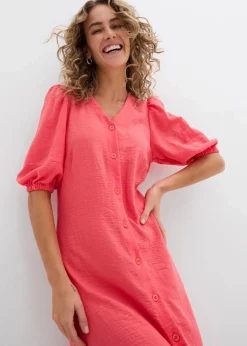 bonprix Bekleidung·Pullover & Strickjacken|Kleider|Midi-Kleid paradiespink