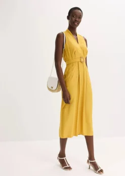 Midikleid aus fließendem Viskose-Mix|bonprix Hot