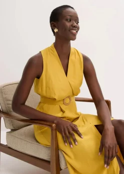 Midikleid aus fließendem Viskose-Mix|bonprix Hot