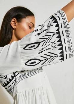 Midikleid aus fließender Viskose|bonprix Hot