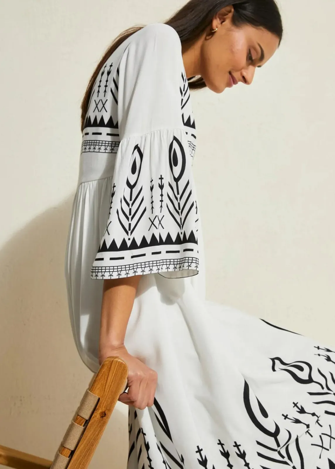 Midikleid aus fließender Viskose|bonprix Hot