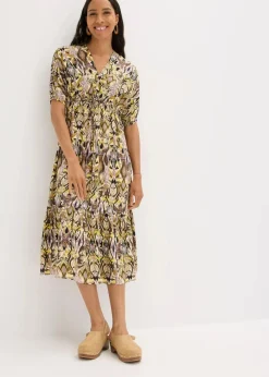 Midikleid aus fließender Viskose|bonprix Hot