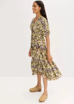 Midikleid aus fließender Viskose|bonprix Hot