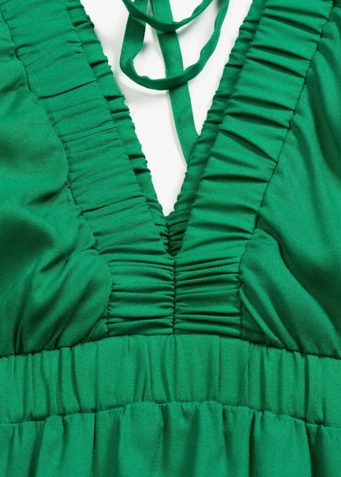 bonprix Bekleidung·Pullover & Strickjacken|Kleider|Midikleid aus fließender Viskose grün